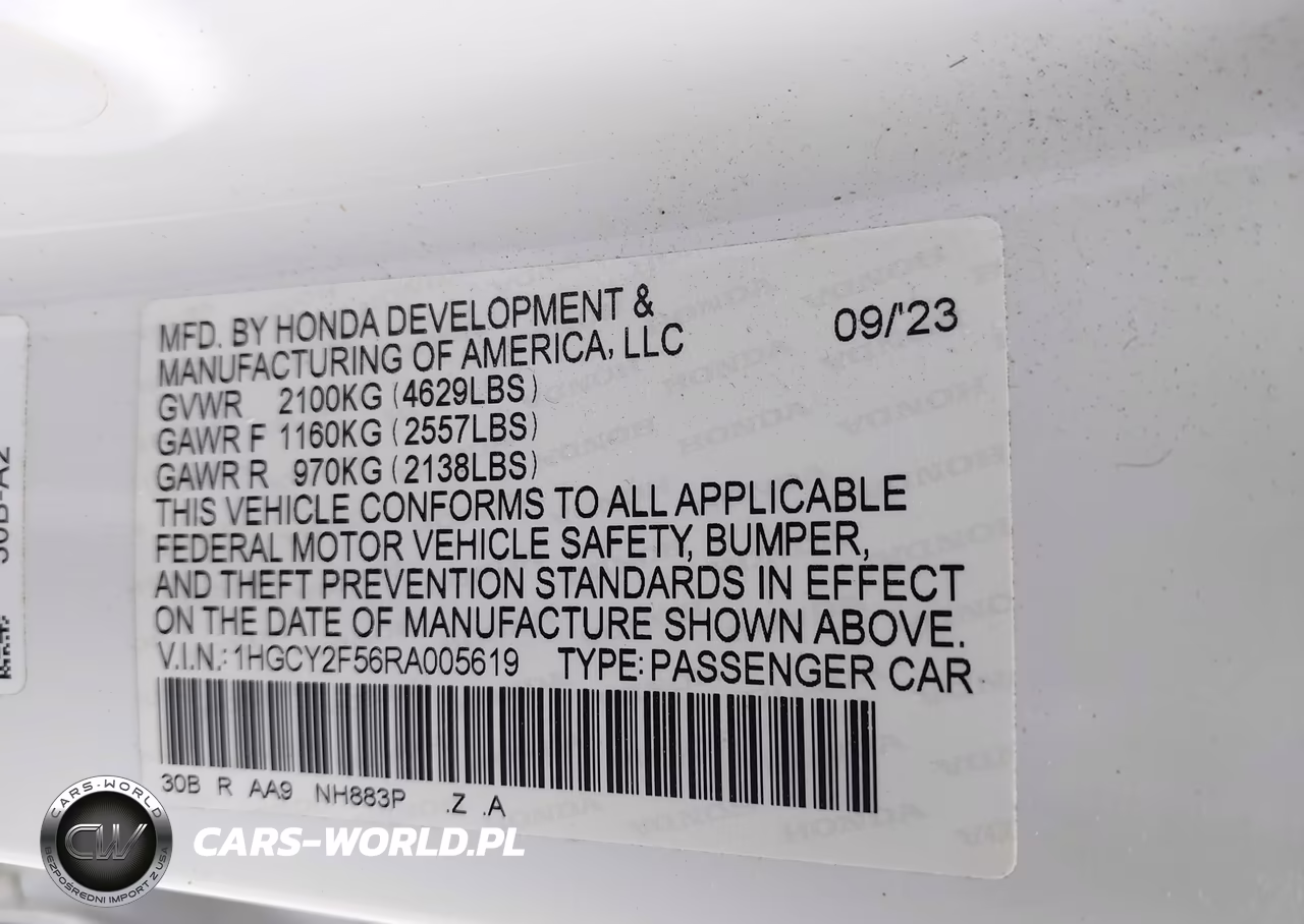 2024 Honda Accord Hybrid Sport VIN:1HGCY2F56RA005619 - 9