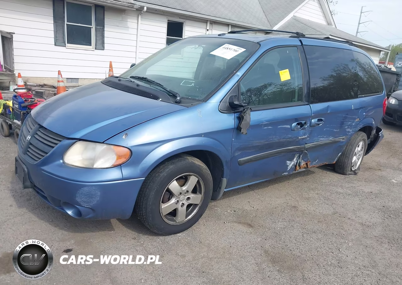 2007 Dodge Caravan Sxt VIN:1D4GP45R07B199805 - 2