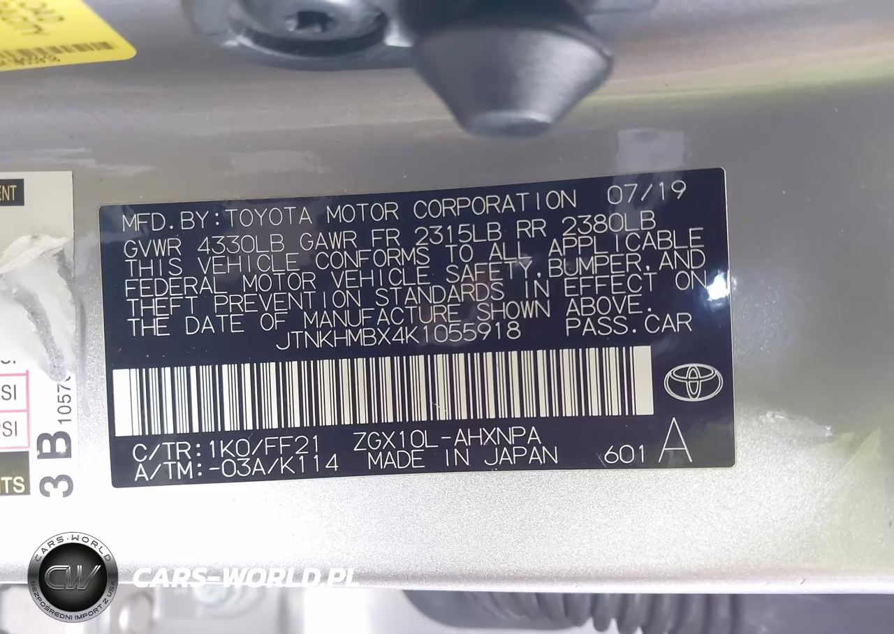 2019 Toyota C-Hr Xle VIN:JTNKHMBX4K1055918 - 9