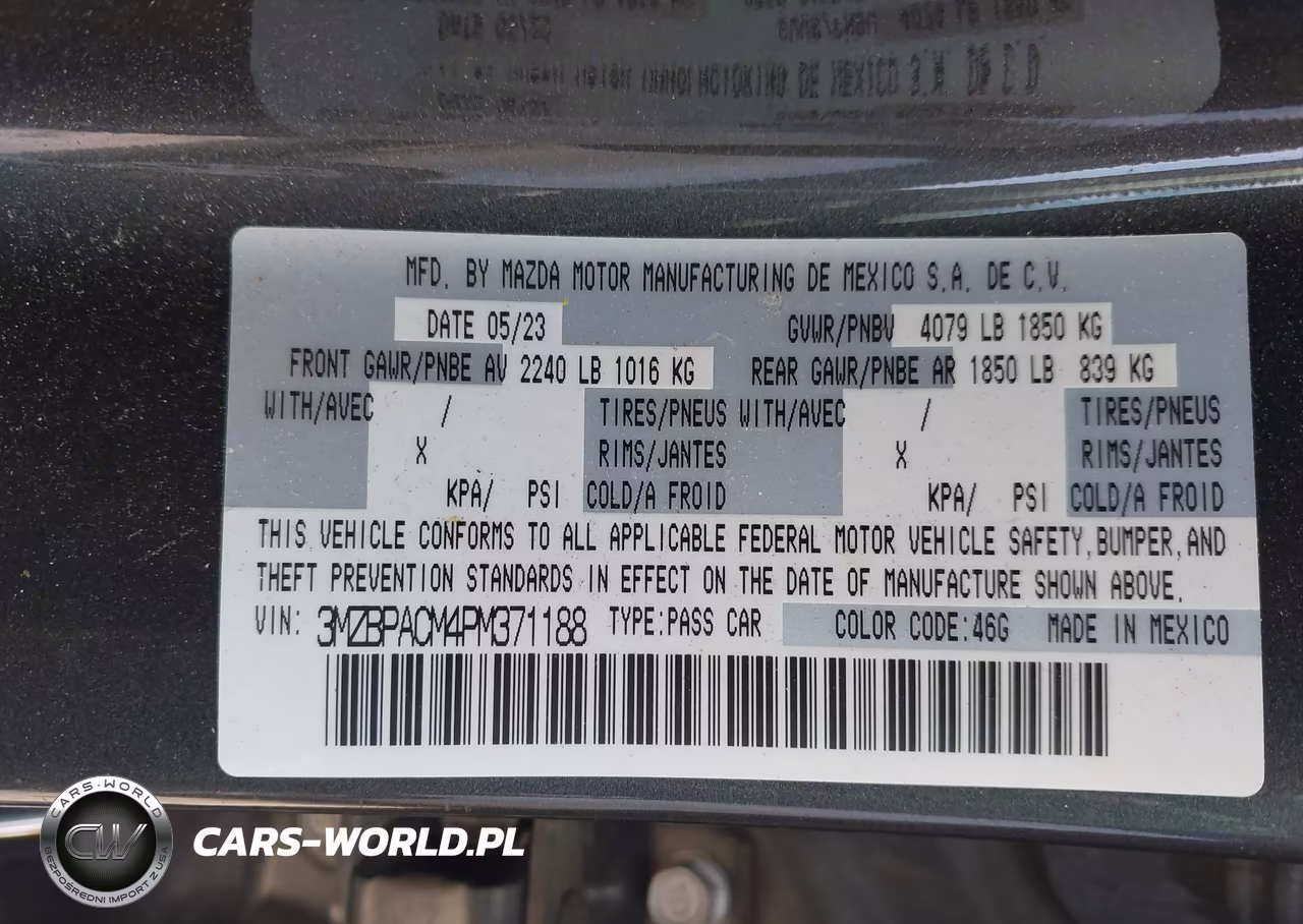 2023 Mazda Mazda3 2.5 S Preferred VIN:3MZBPACM4PM371188 - 9