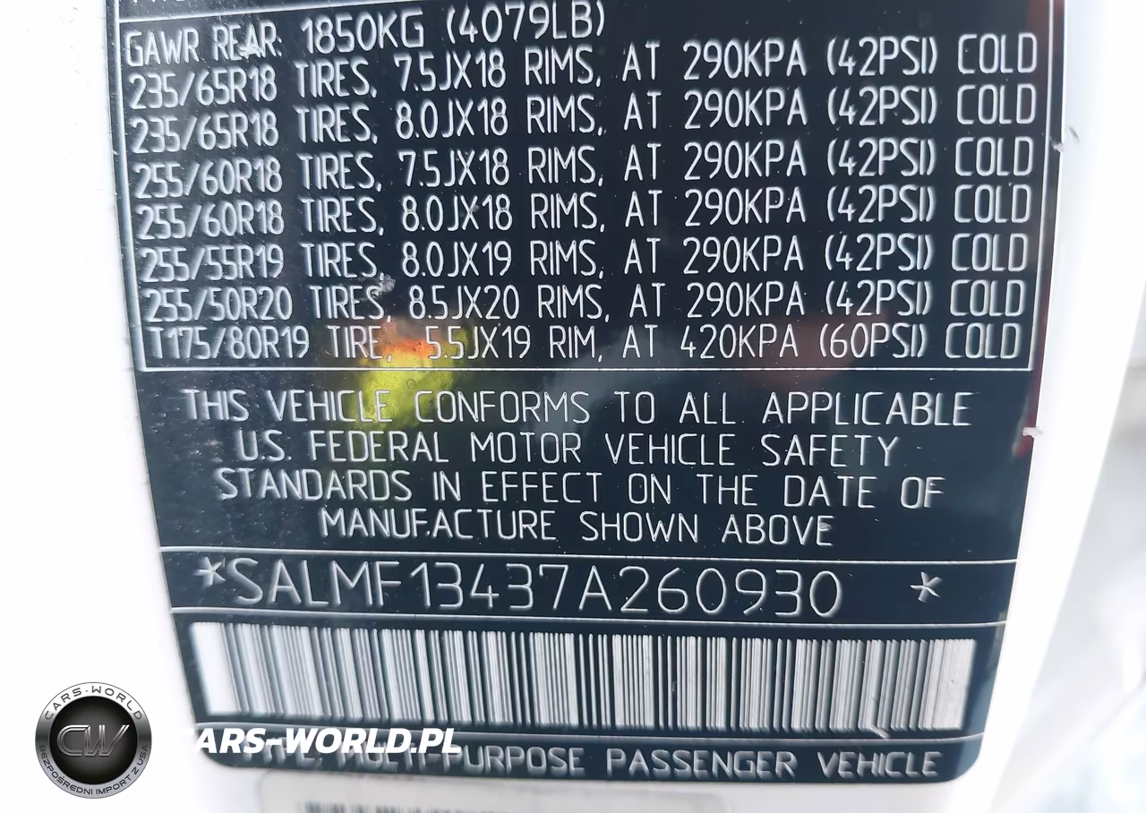 2007 Land Rover Range Rover Supercharged VIN:SALMF13437A260930 - 9