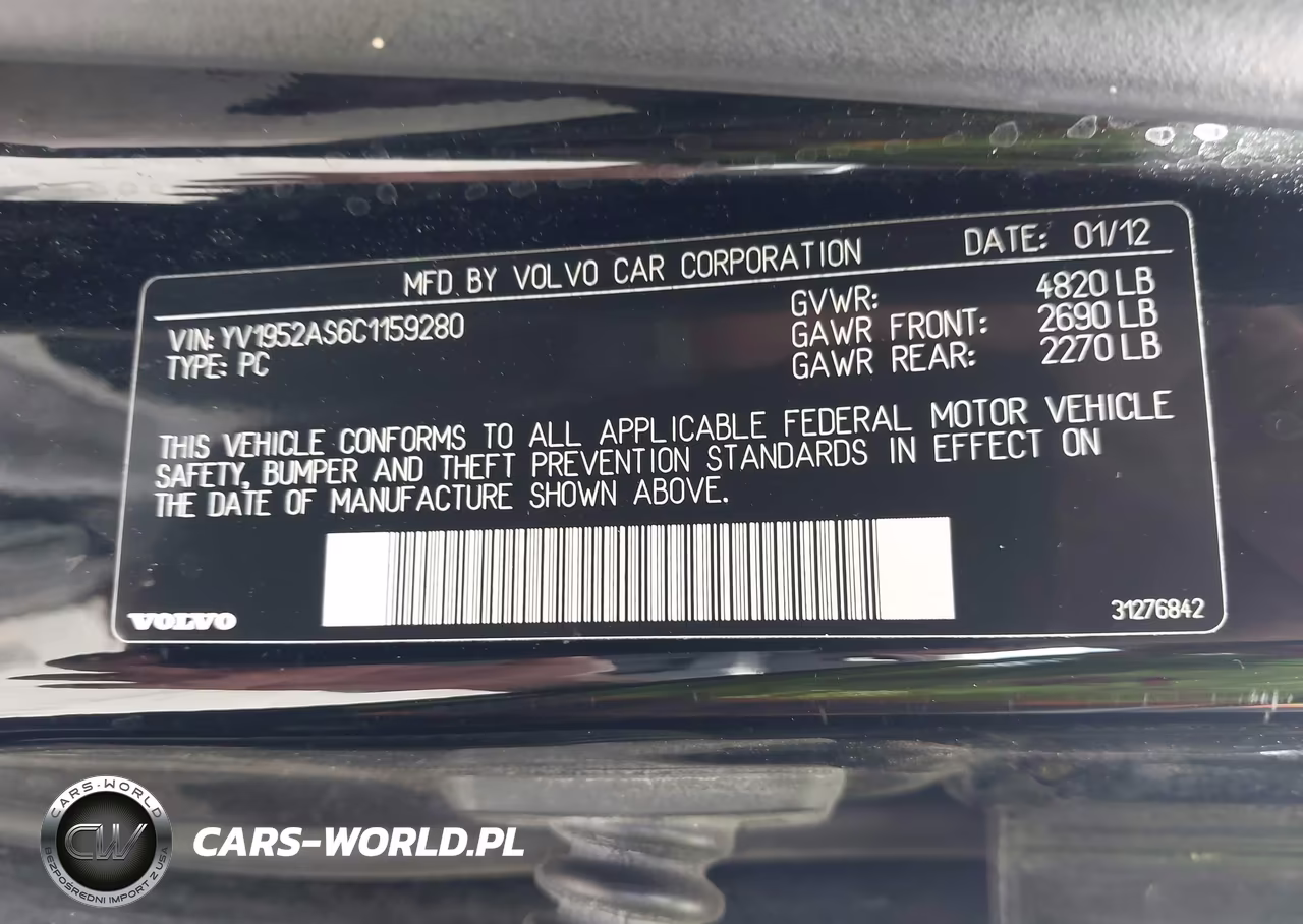 2012 Volvo S80 3.2-3.2 Platinum-3.2 Premier Plus VIN:YV1952AS6C1159280 - 9