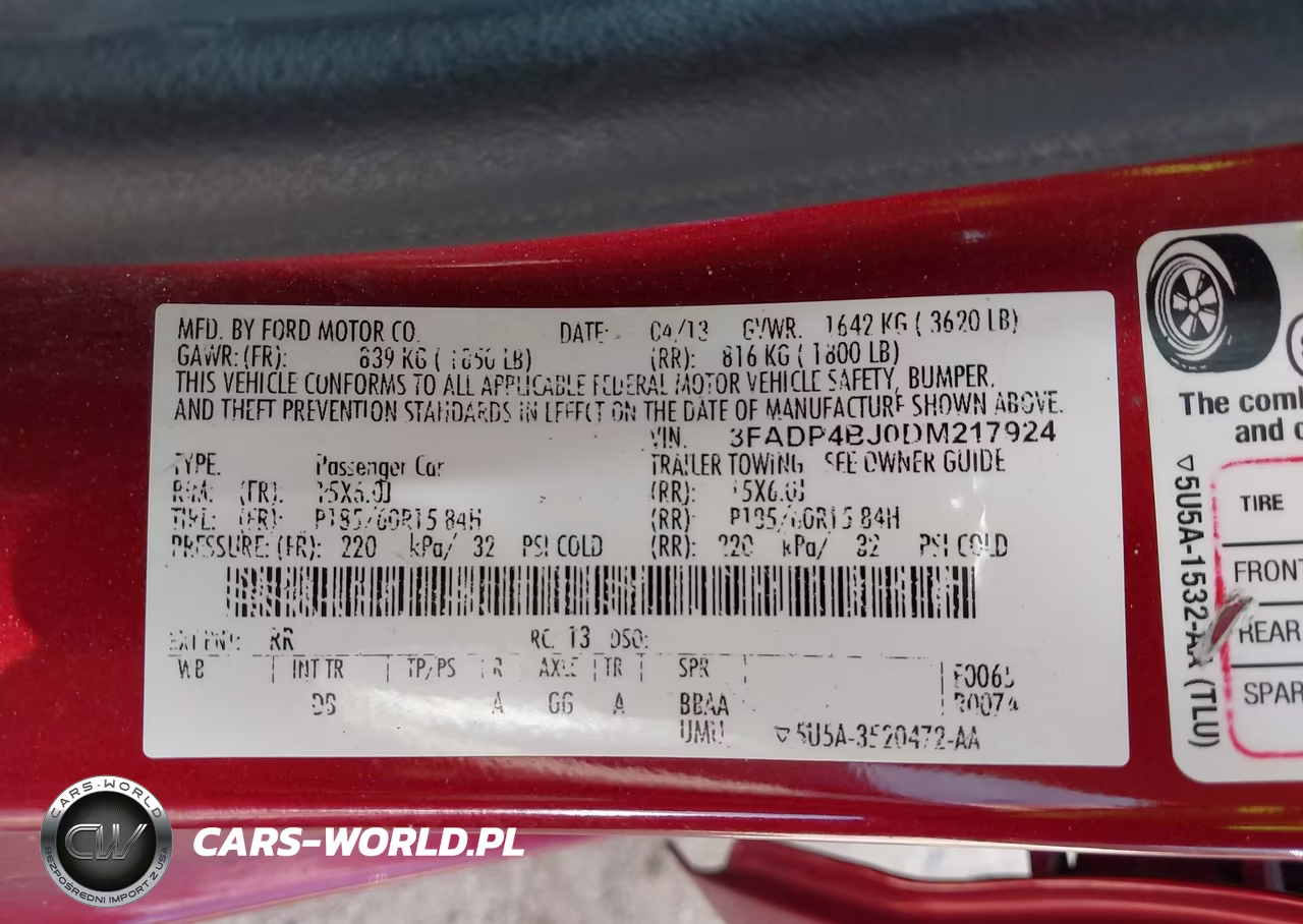2013 Ford Fiesta Se VIN:3FADP4BJ0DM217924 - 9