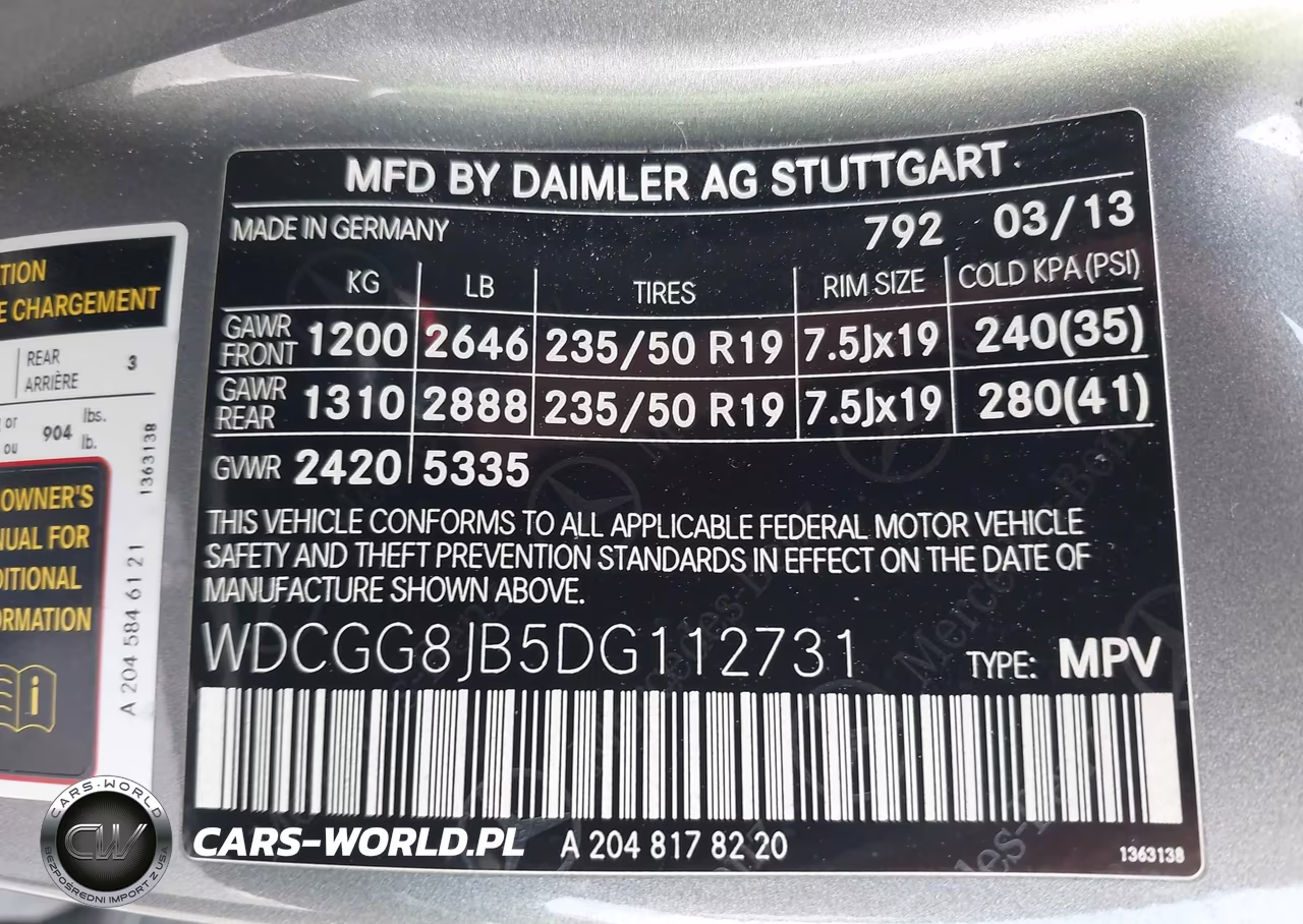 2013 Mercedes-Benz Glk 350 4Matic VIN:WDCGG8JB5DG112731 - 9