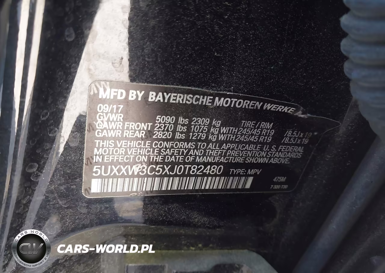 2018 BMW X4 xDrive28I VIN:5UXXW3C5XJ0T82480 - 9