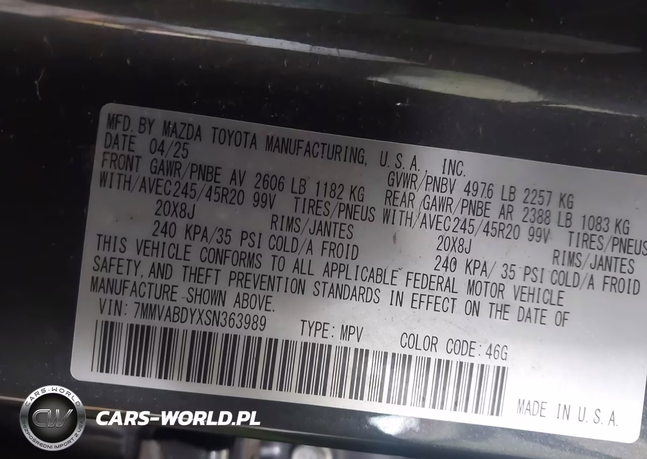 2025 Mazda Cx-50 2.5 Turbo Premium Package VIN:7MMVABDYXSN363989 - 9