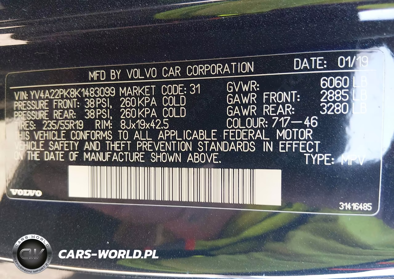 2019 Volvo Xc90 T6 Momentum VIN:YV4A22PK8K1483099 - 9