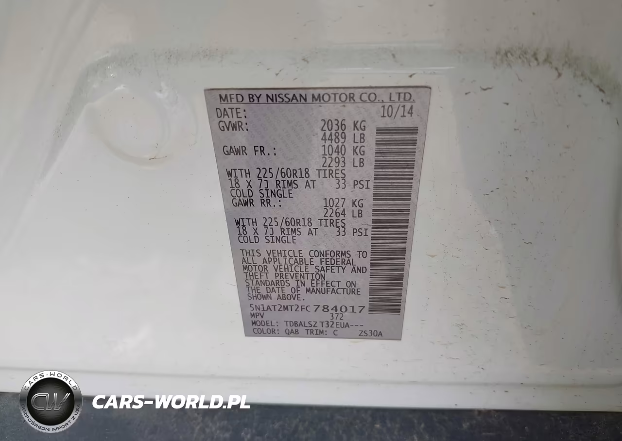 2015 Nissan Rogue Sl VIN:5N1AT2MT2FC784017 - 9