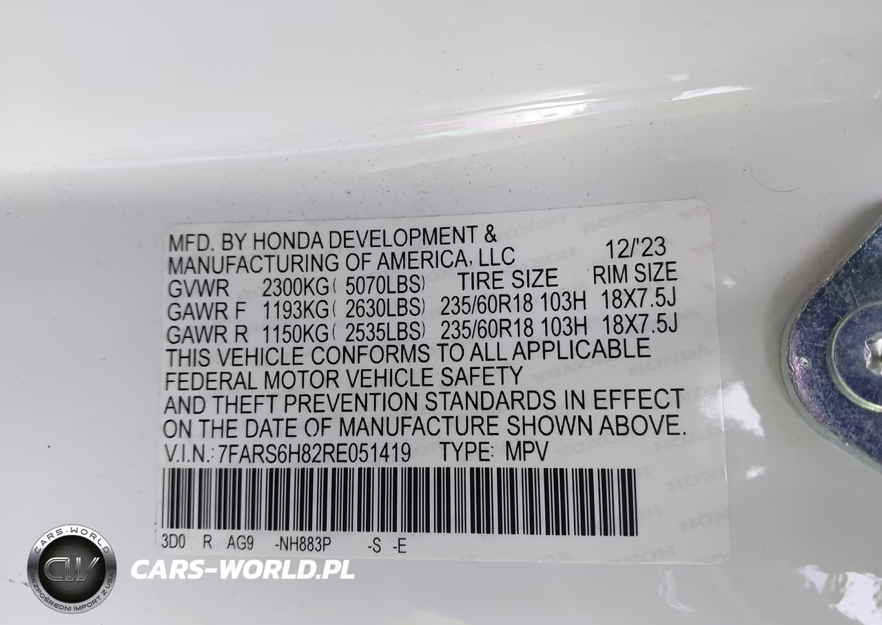 2024 Honda Cr-V Hybrid Sport-L VIN:7FARS6H82RE051419 - 9