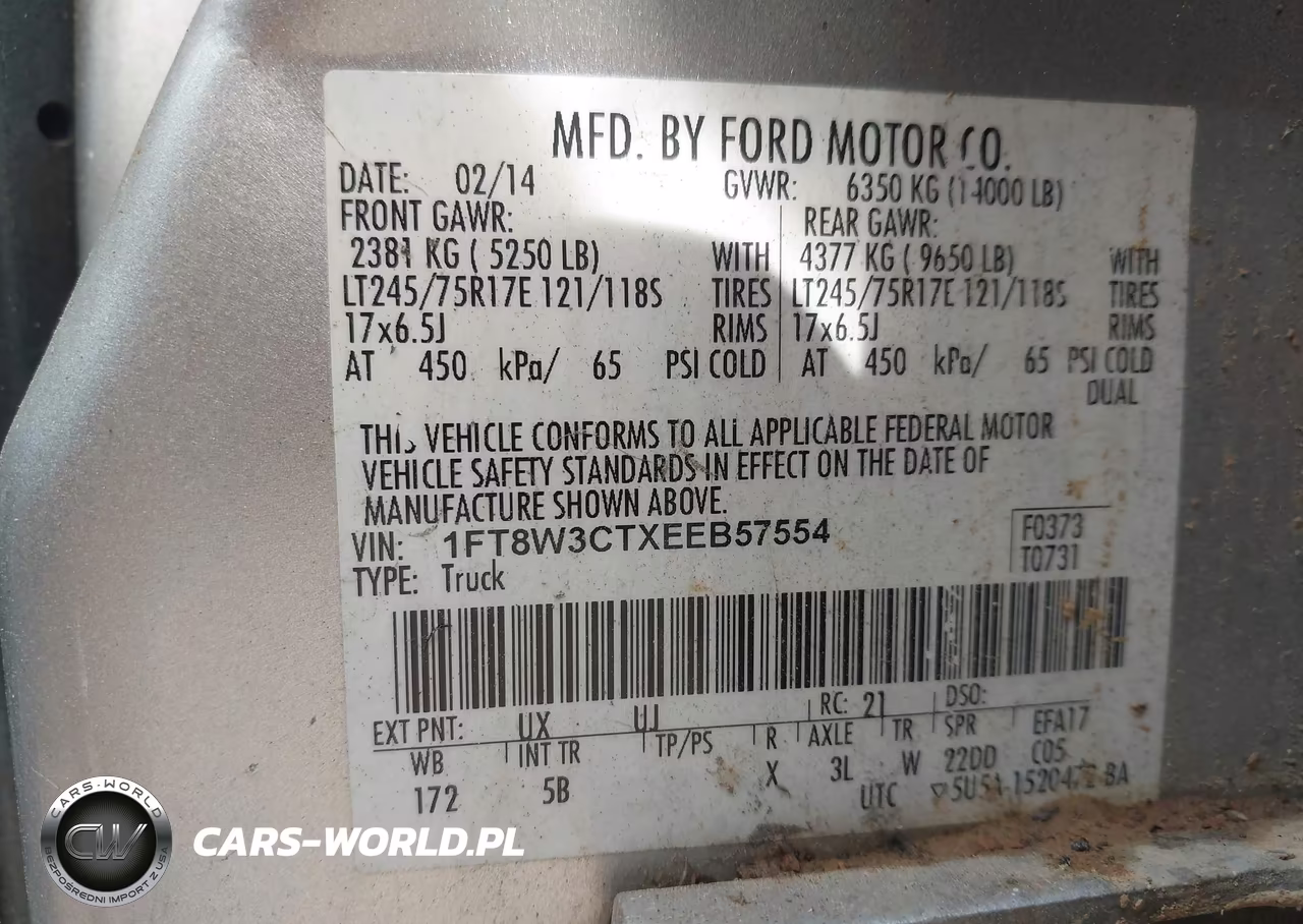 2014 Ford F-350 Lariat VIN:1FT8W3CTXEEB57554 - 8
