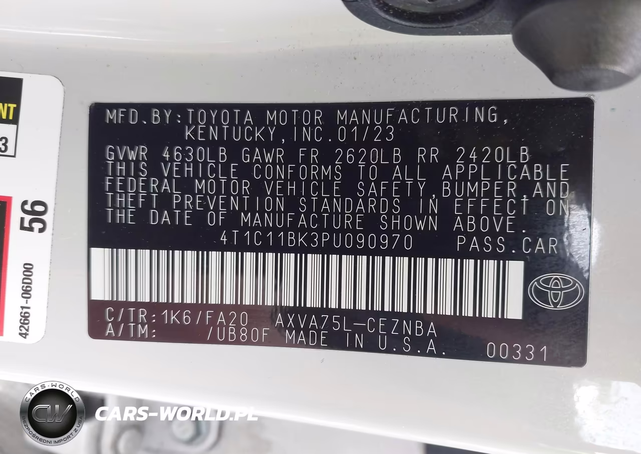 2023 Toyota Camry Le VIN:4T1C11BK3PU090970 - 9