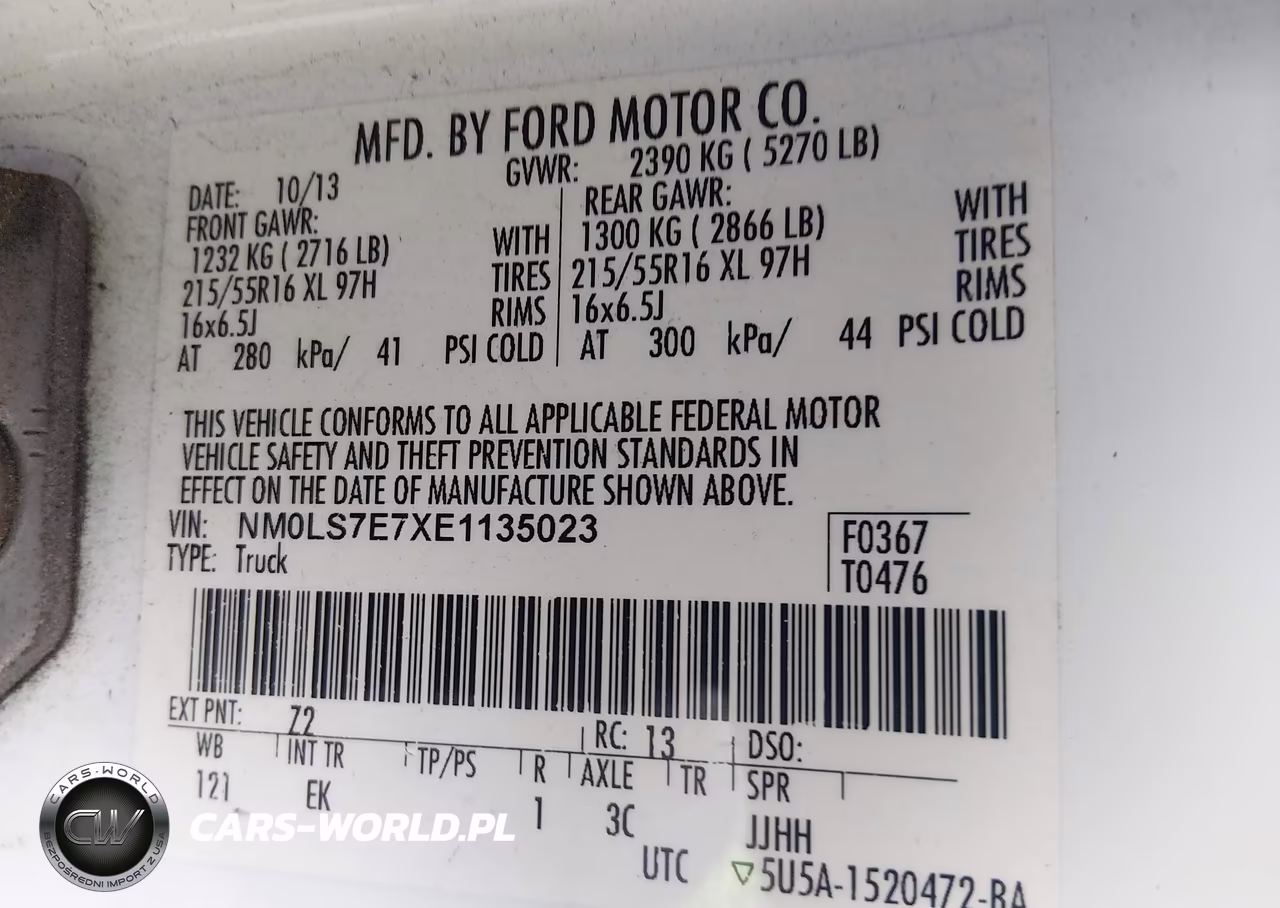 2014 Ford Transit Connect Xl VIN:NM0LS7E7XE1135023 - 9