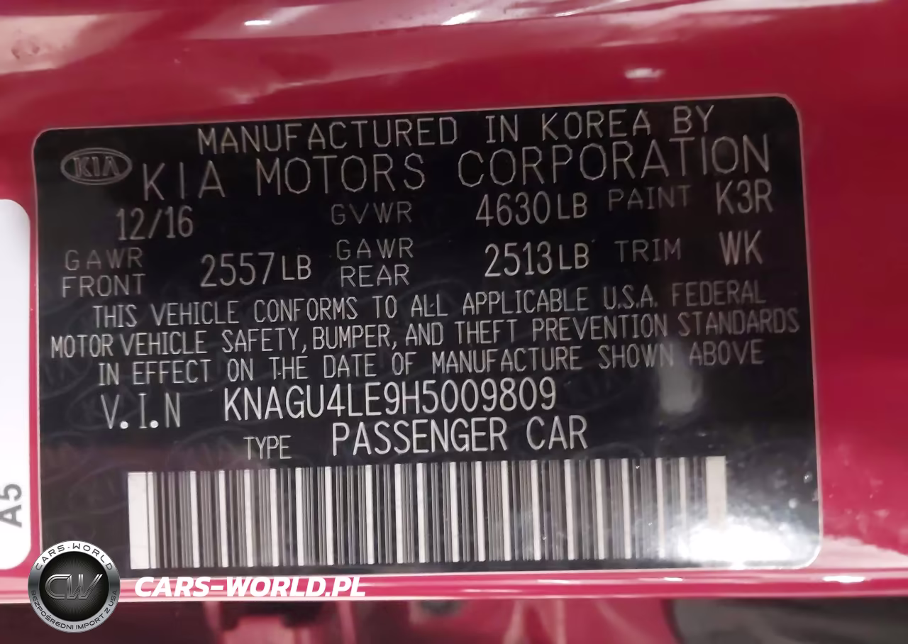 2017 Kia Optima Hybrid Ex VIN:KNAGU4LE9H5009809 - 9