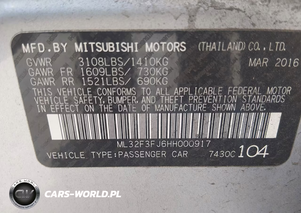 2017 Mitsubishi Mirage G4 Es VIN:ML32F3FJ6HH000917 - 9