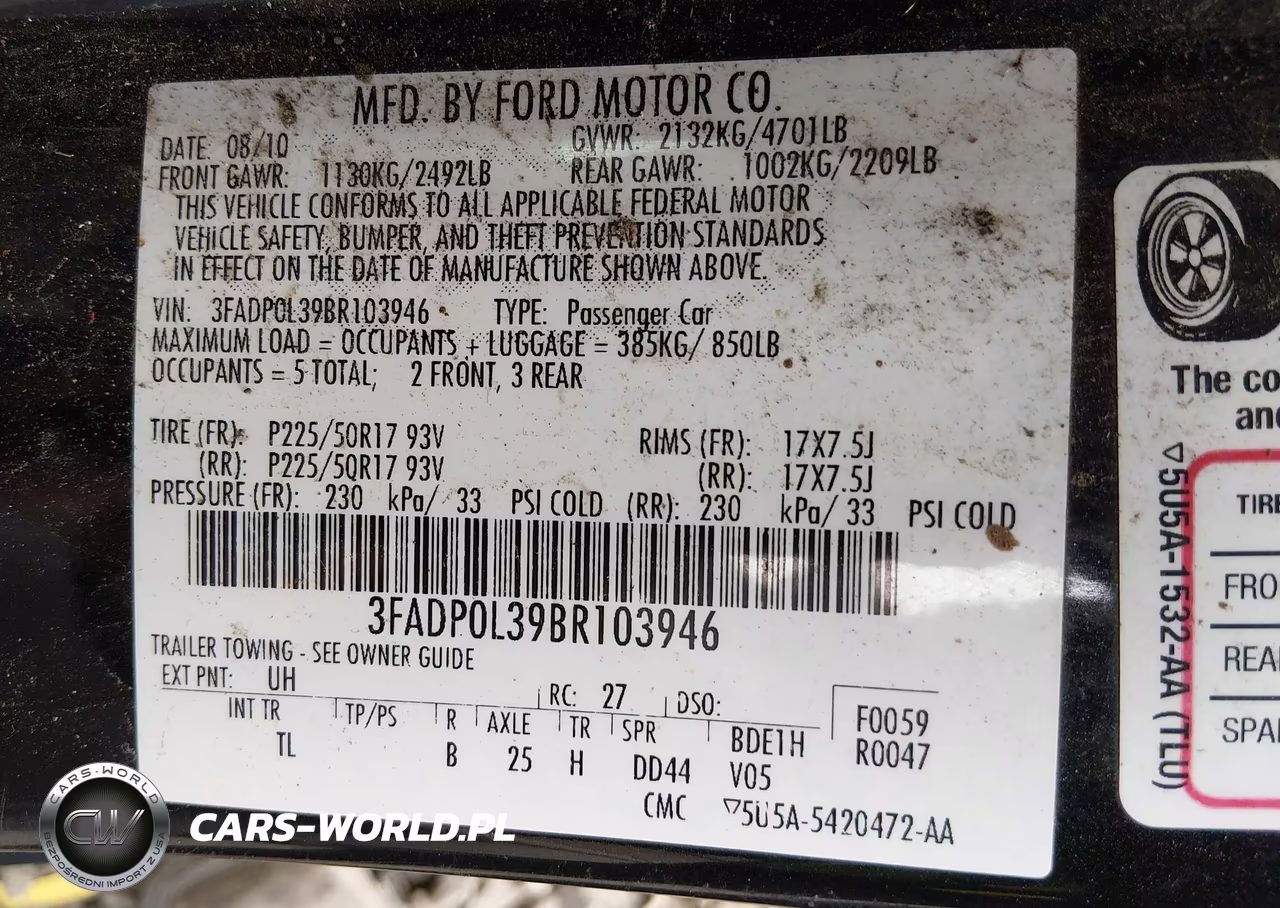 2011 Ford Fusion Hybrid VIN:3FADP0L39BR103946 - 9