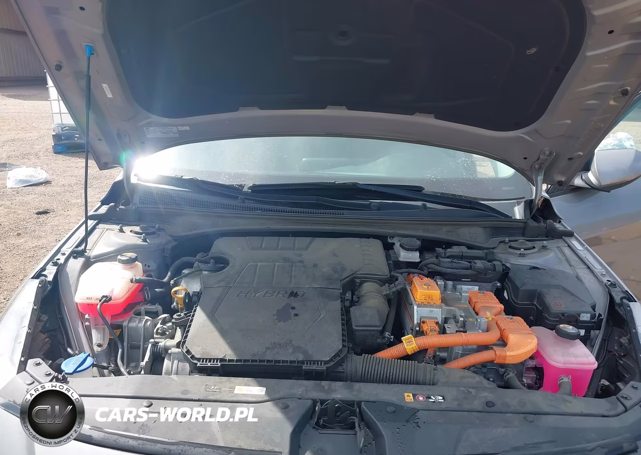 2021 Hyundai Elantra Hybrid Blue VIN:KMHLM4AJ0MU003944 - 10