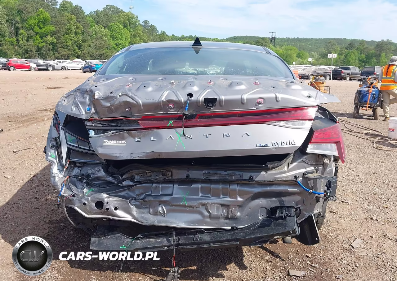 2021 Hyundai Elantra Hybrid Blue VIN:KMHLM4AJ0MU003944 - 17