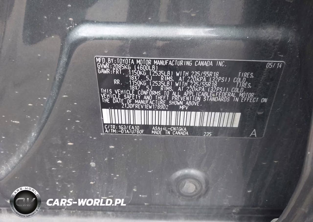 2014 Toyota Rav4 Limited VIN:2T3DFREV1EW178902 - 9