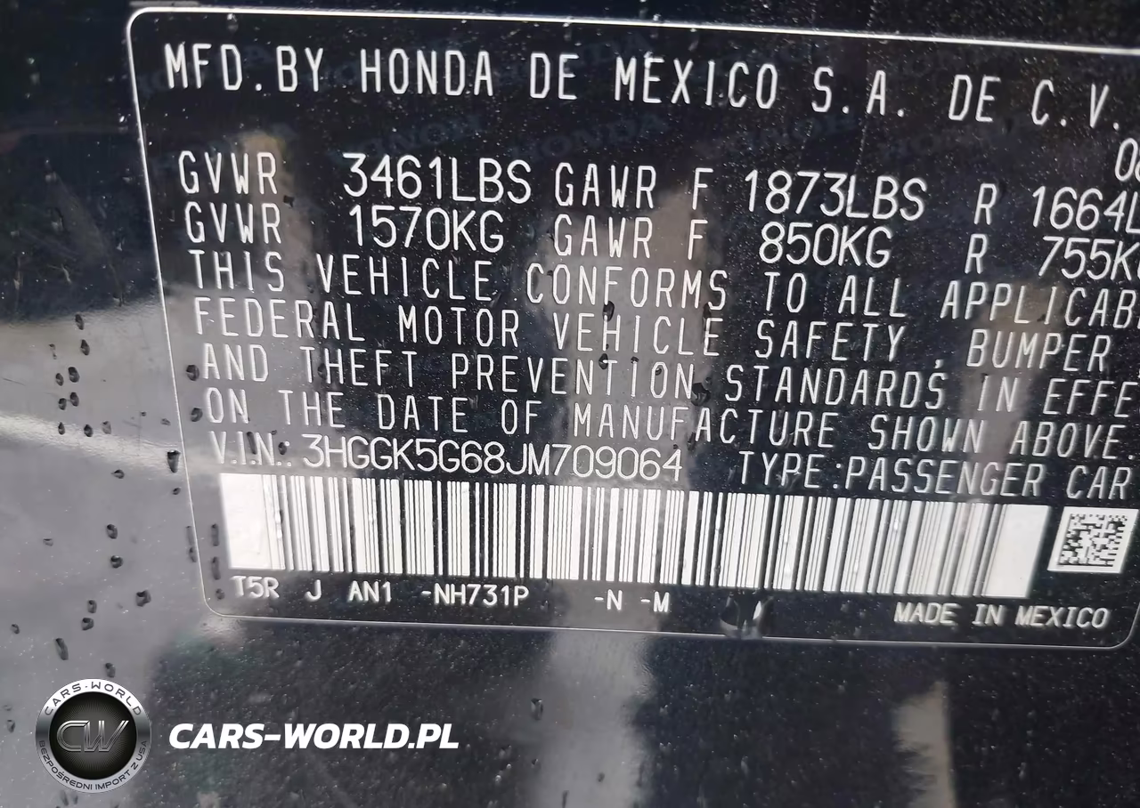 2018 Honda Fit Sport VIN:3HGGK5G68JM709064 - 9