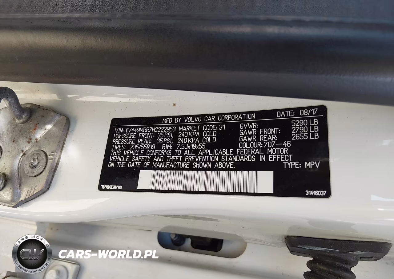 2017 Volvo Xc60 T6 Dynamic VIN:YV449MRR7H2222953 - 9
