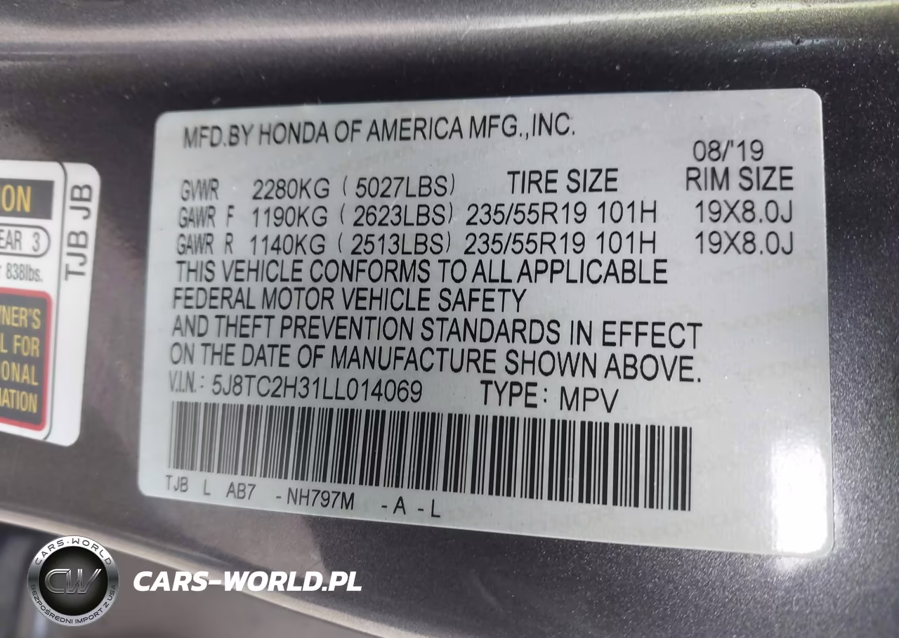 2020 Acura Rdx Standard VIN:5J8TC2H31LL014069 - 9