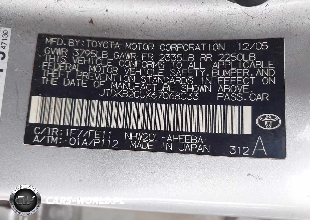 2006 Toyota Prius VIN:JTDKB20UX67068033 - 9