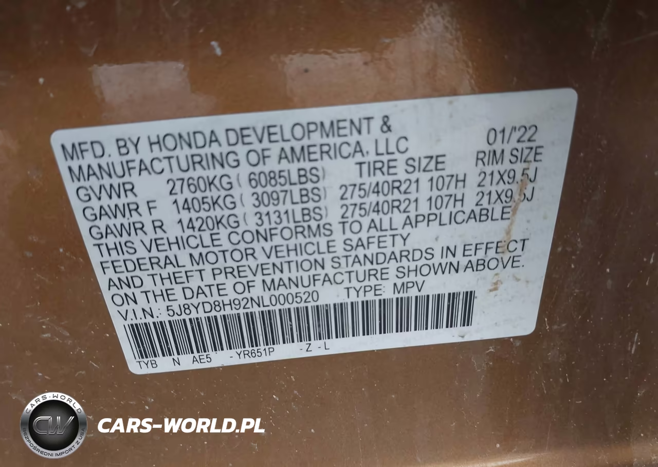 2022 Acura Mdx Type S VIN:5J8YD8H92NL000520 - 9