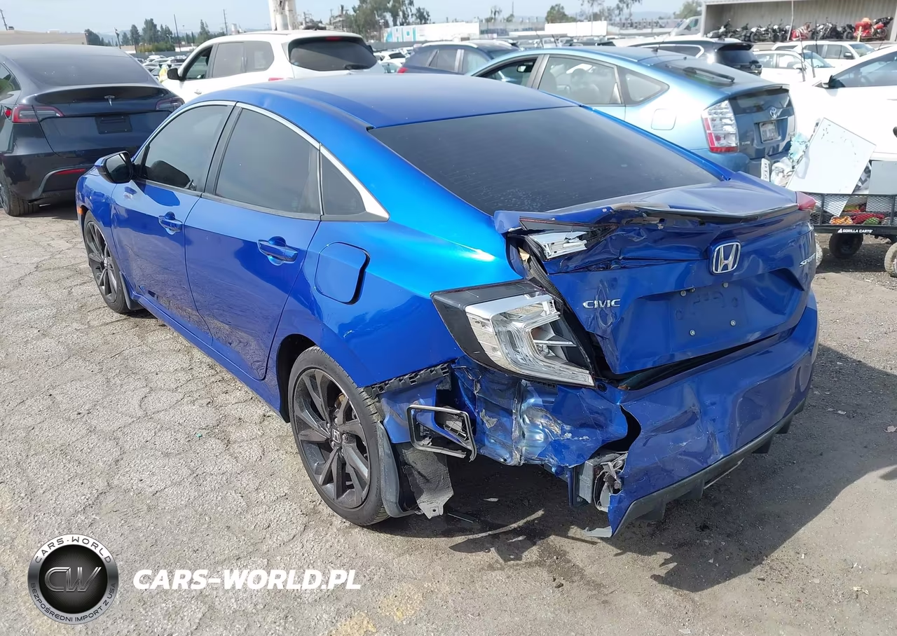 2019 Honda Civic Sport VIN:2HGFC2F87KH500991 - 3