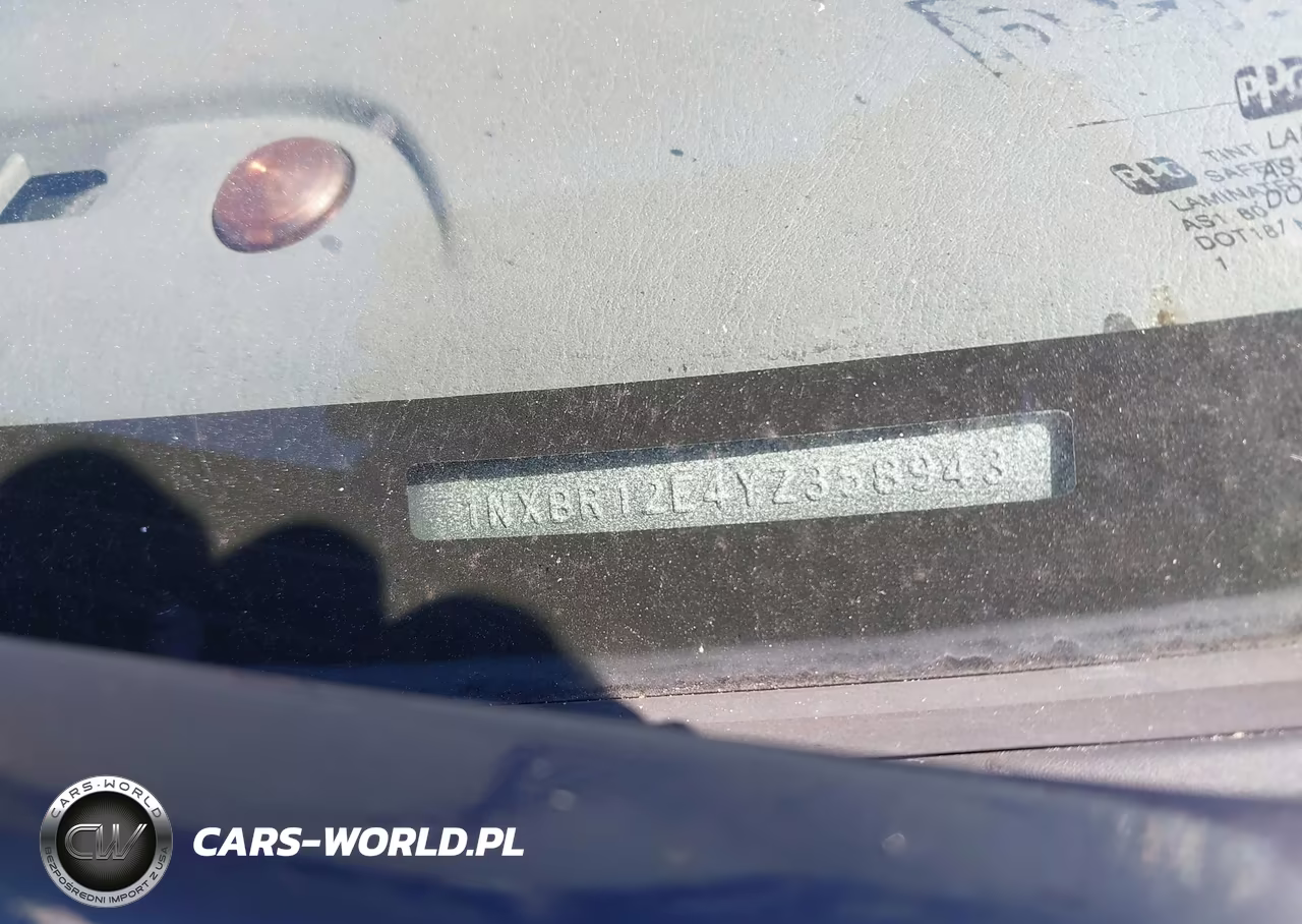 2000 Toyota Corolla Ce VIN:1NXBR12E4YZ358943 - 9