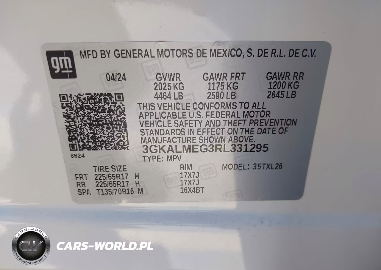 2024 GMC Terrain Fwd Sle VIN:3GKALMEG3RL331295 - 9