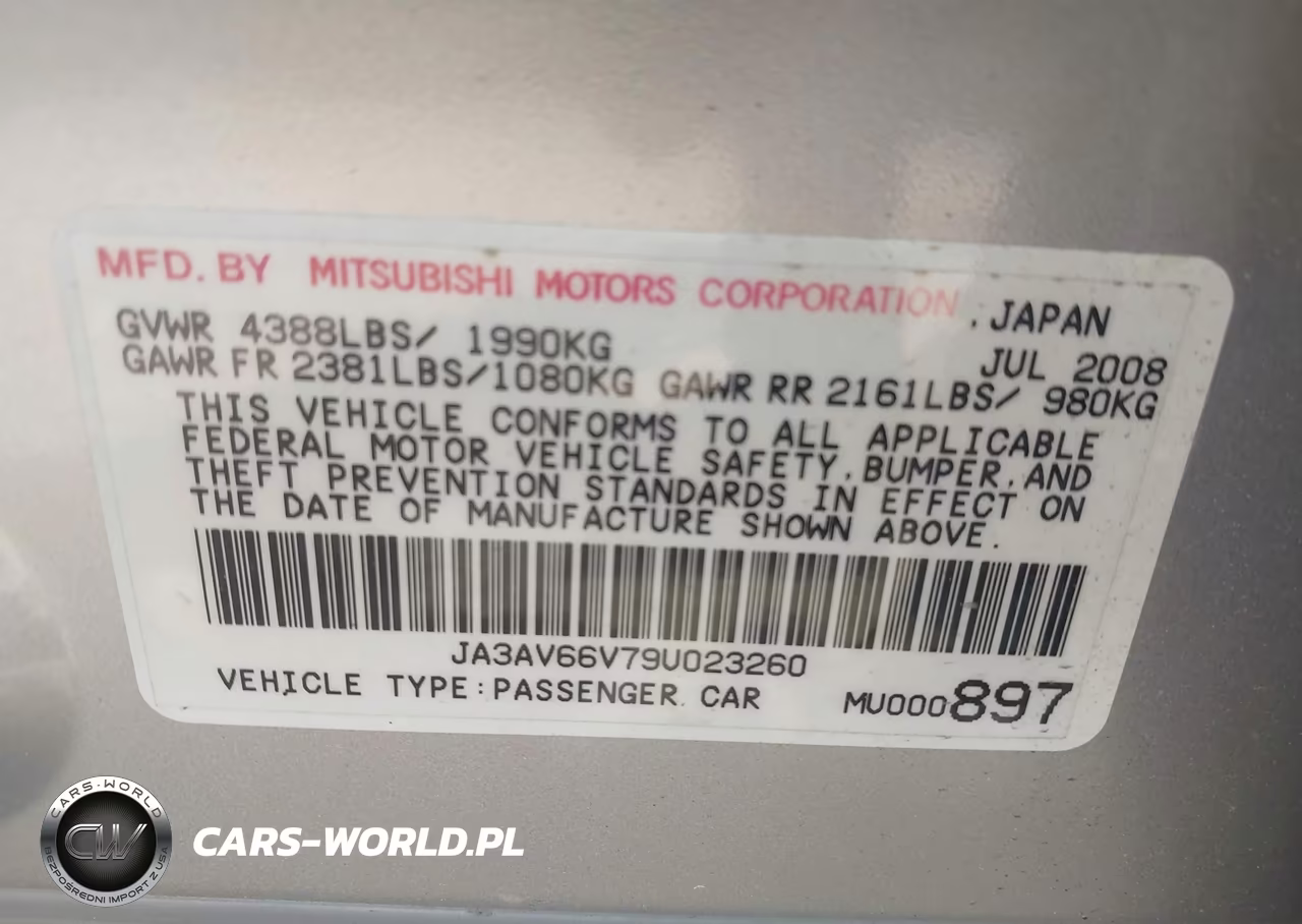2009 Mitsubishi Lancer Ralliart VIN:JA3AV66V79U023260 - 9