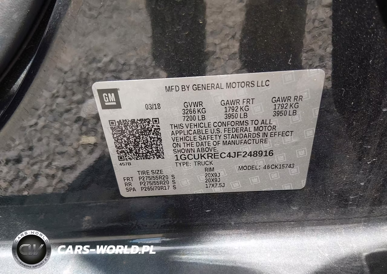 2018 Chevrolet Silverado 1500 2Lt VIN:1GCUKREC4JF248916 - 9