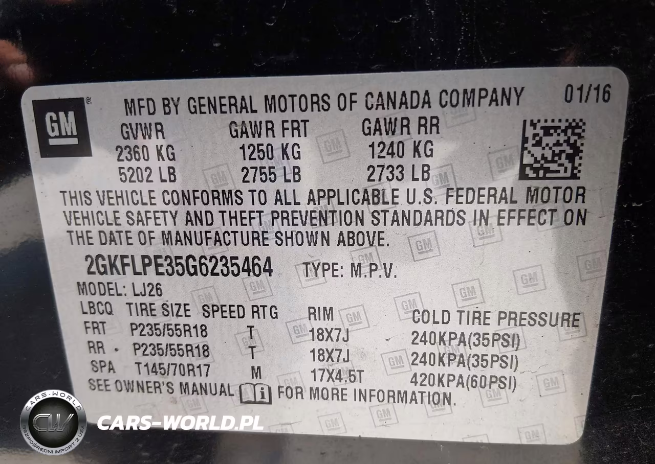 2016 GMC Terrain Slt VIN:2GKFLPE35G6235464 - 9
