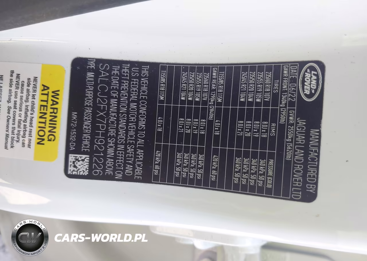 2023 Land Rover Discovery Sport S VIN:SALCJ2FX7PH921226 - 9