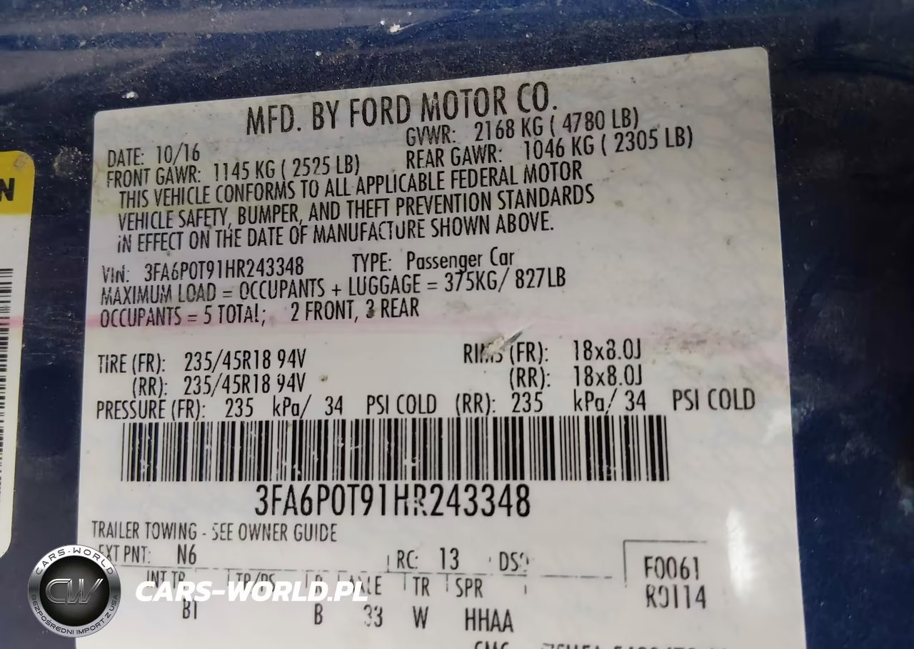 2017 Ford Fusion Se VIN:3FA6P0T91HR243348 - 9