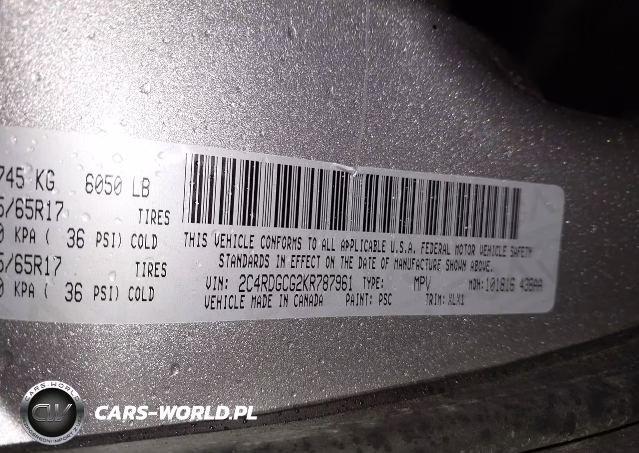 2019 Dodge Grand Caravan Sxt VIN:2C4RDGCG2KR787961 - 9