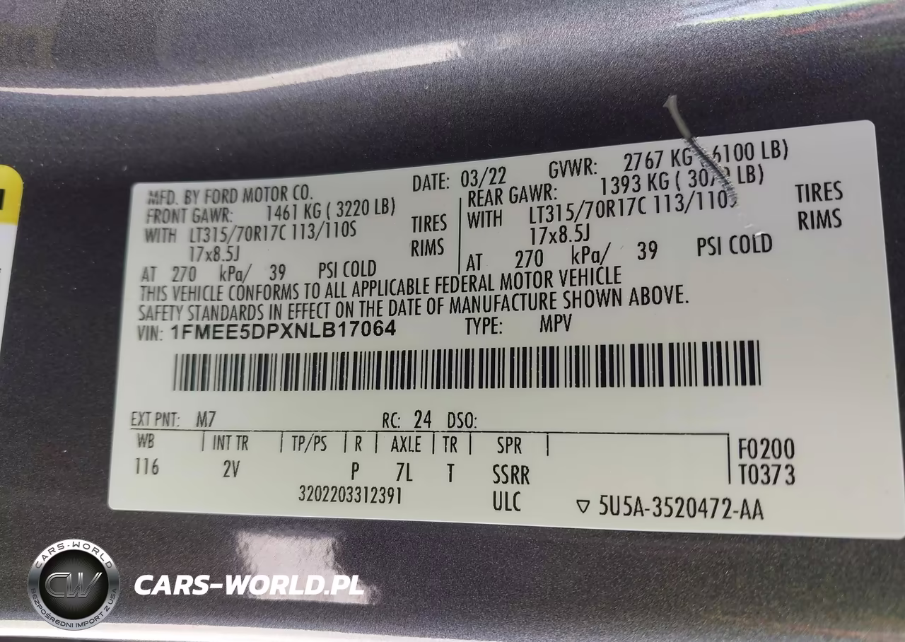 2022 Ford Bronco Outer Banks VIN:1FMEE5DPXNLB17064 - 9