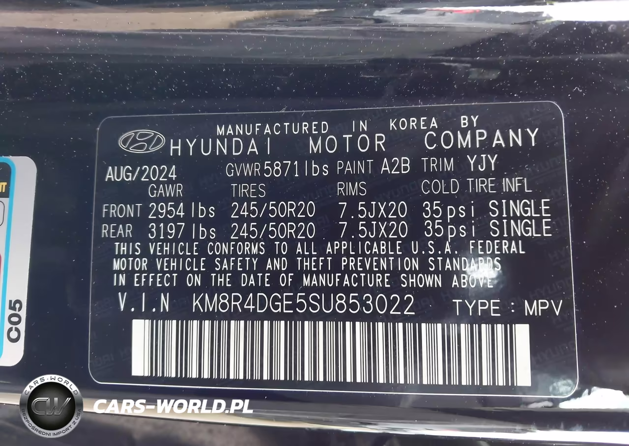 2025 Hyundai Palisade Sel Premium VIN:KM8R4DGE5SU853022 - 9