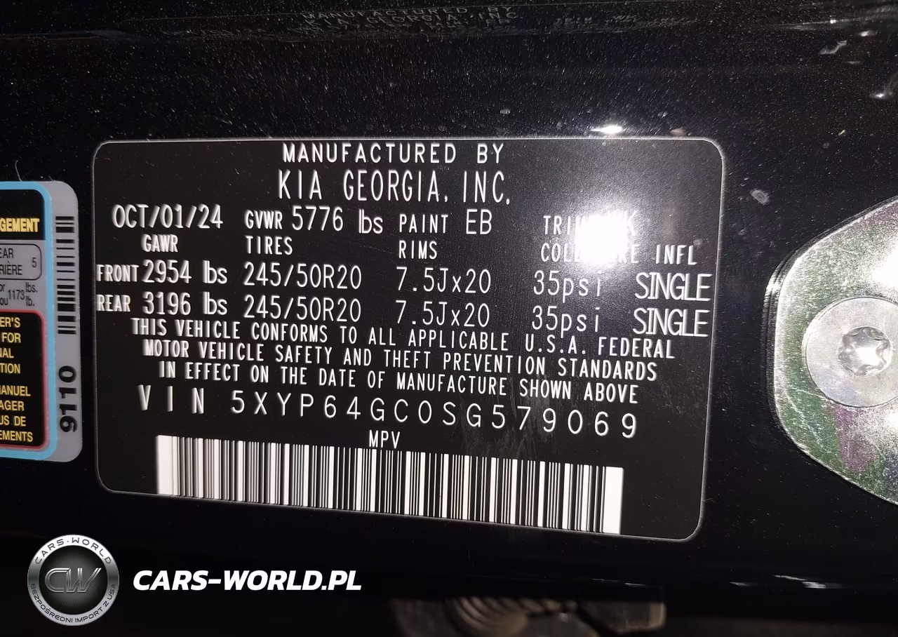 2025 Kia Telluride S VIN:5XYP64GC0SG579069 - 9