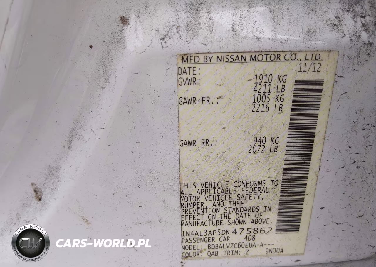 2013 Nissan Altima 2.5 Sl VIN:1N4AL3AP5DN475862 - 9