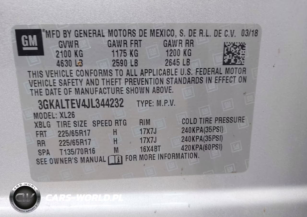 2018 GMC Terrain Sle VIN:3GKALTEV4JL344232 - 9