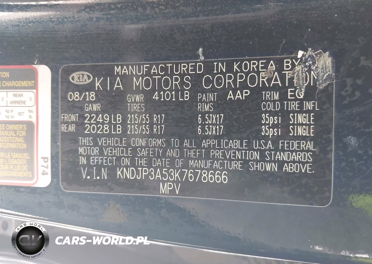 2019 Kia Soul + VIN:KNDJP3A53K7678666 - 9