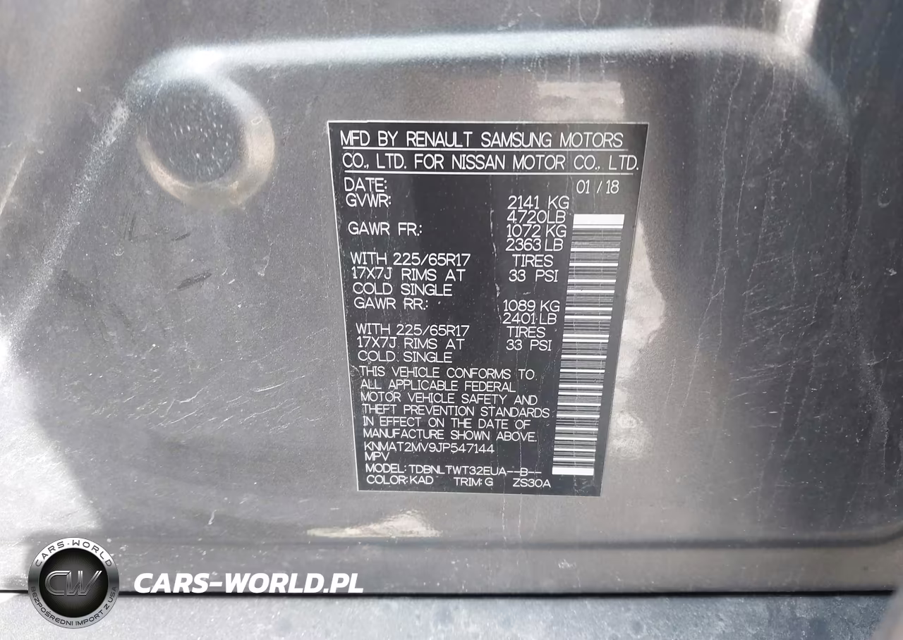 2018 Nissan Rogue Sv VIN:KNMAT2MV9JP547144 - 9
