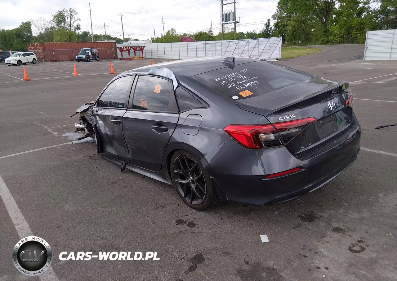 2022 Honda Civic Sport VIN:2HGFE2F56NH563729 - 3