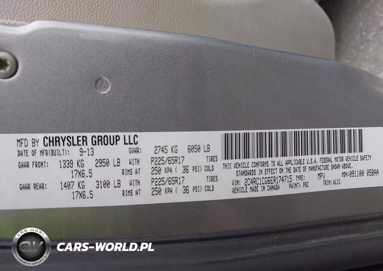 2014 Chrysler Town & Country Touring-L VIN:2C4RC1CG6ER174715 - 9
