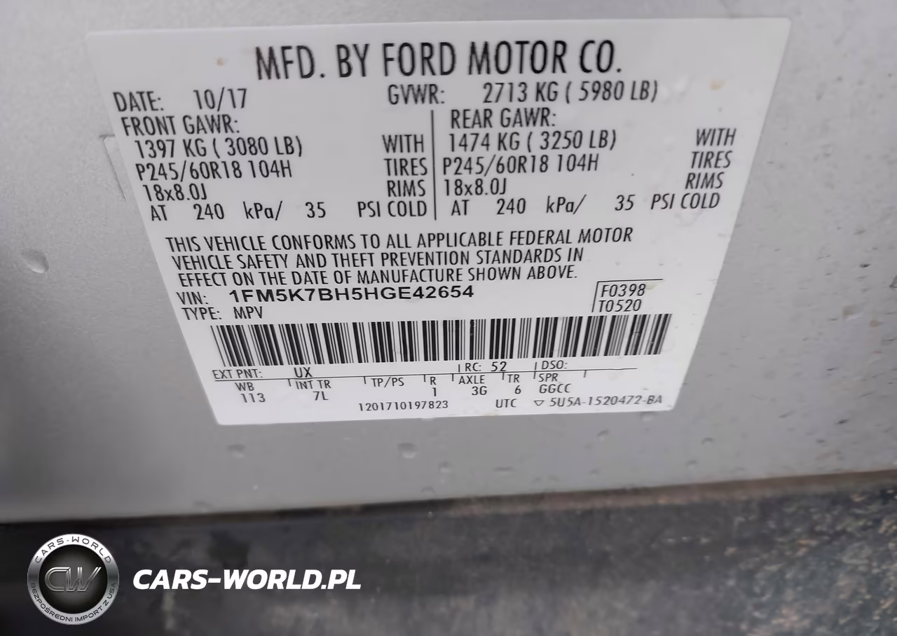 2017 Ford Explorer VIN:1FM5K7BH5HGE42654 - 9