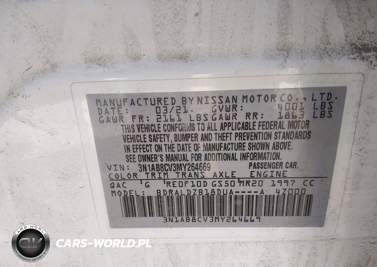 2021 Nissan Sentra Sv Xtronic Cvt VIN:3N1AB8CV3MY264669 - 9