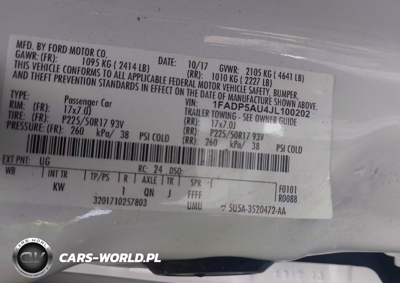 2018 Ford C-Max Hybrid Se VIN:1FADP5AU4JL100202 - 9