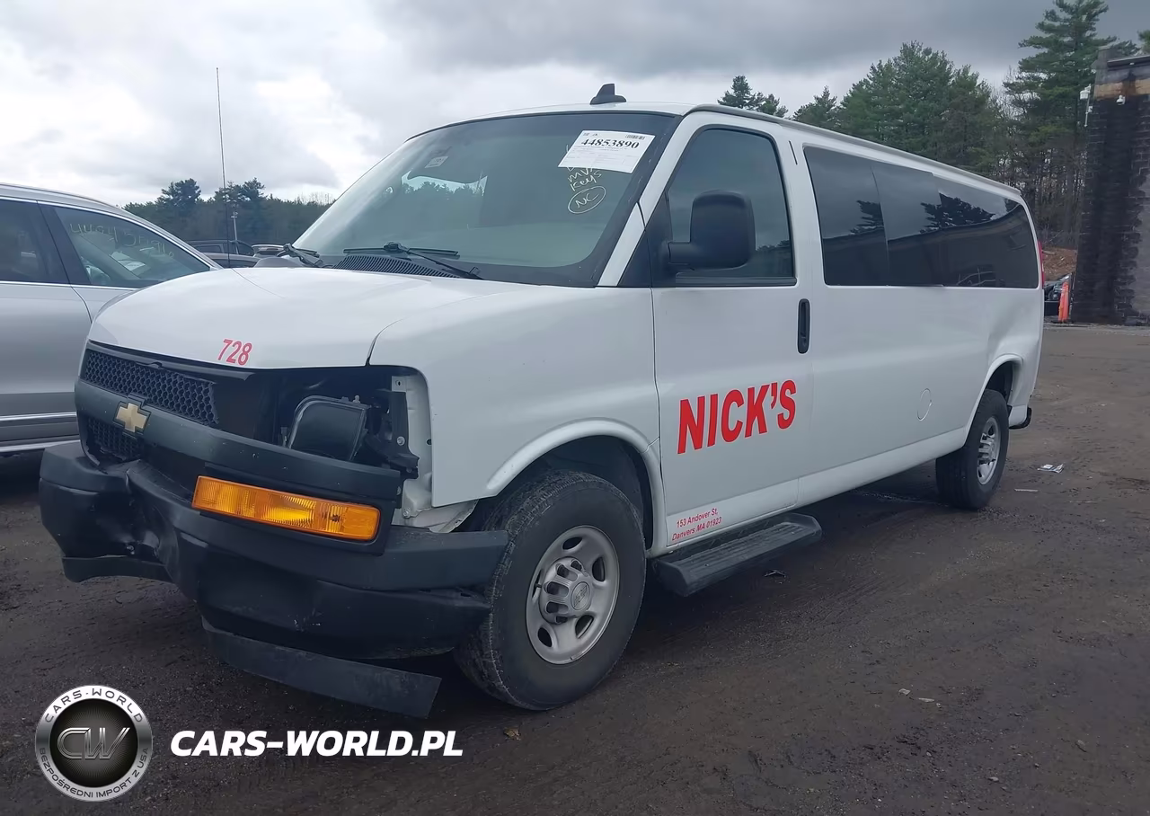 2022 Chevrolet Express Passenger Rwd 3500 Extended Wheelbase Ls VIN:1GAZGNFP9N1287305 - 2