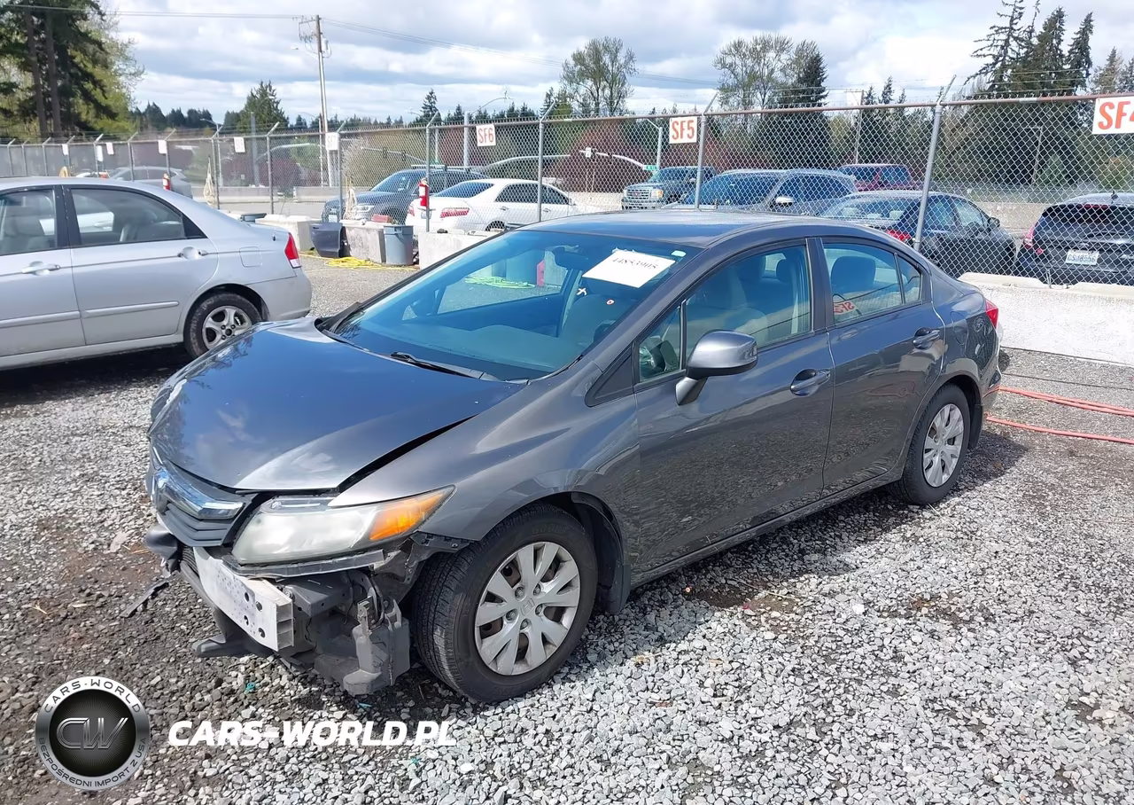 2012 Honda Civic Lx VIN:19XFB2F58CE373236 - 2